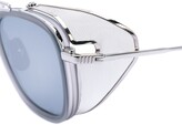 Thumbnail for your product : Thom Browne Eyewear Silver Sunglasses With Mesh Sides & Grey Lens