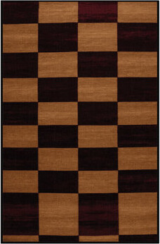 Wildon Home Machine Washable Checkered Red Area Rug