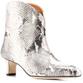 Thumbnail for your product : Paris Texas Snakeskin-Effect Ankle Boots