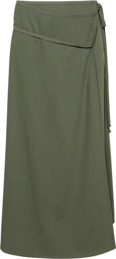 Lemaire Tied Wrap Midi Skirt