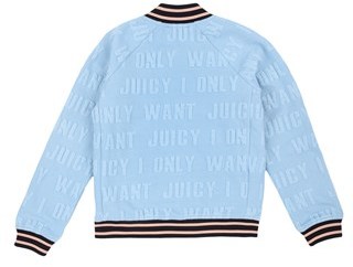 Juicy Couture Girls Fashion Track I Only Want Juicy Jacquard Track Top