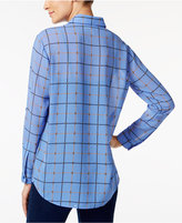Thumbnail for your product : MICHAEL Michael Kors Printed Roll-Tab-Sleeve Shirt