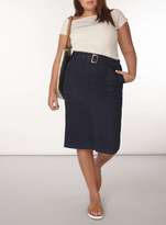 Thumbnail for your product : DP Curve Indigo Belted Pencil Skirt