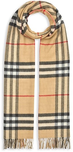 oversized burberry scarf