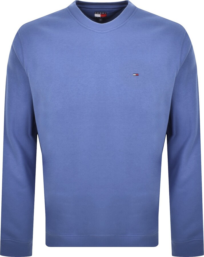 Tommy Jeans Flag Logo Sweatshirt Blue