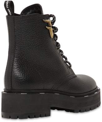 Fendi 50mm Freedom Grained Leather Boots