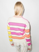 Thumbnail for your product : Mira Mikati Embroidered-Mushroom Striped Jumper