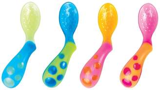 Sassy Baby Less Mess Toddler Spoon, Colors May Vary (Total 4 Spoons) by