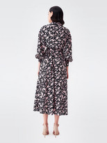 Thumbnail for your product : Diane von Furstenberg Galina Silk Crepe de Chine Trench Wrap Dress