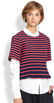Thumbnail for your product : Thakoon Striped Sculpted Flared Top