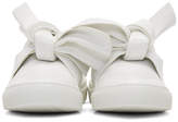 Thumbnail for your product : Cédric Charlier White Bow Slip-On Sneakers