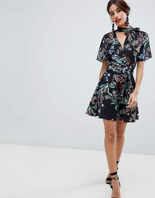 Style Stalker Stylestalker Avalon Floral Print A-Line Mini Dress