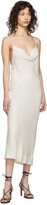 Thumbnail for your product : Kiki de Montparnasse Off-White Silk Simple Slip Dress