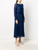 Thumbnail for your product : Emporio Armani Pleated Dot Dress