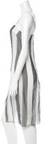 Thumbnail for your product : Carolina Herrera Striped Sheer Dress