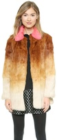 Thumbnail for your product : RED Valentino Lapin Faded Print Coat