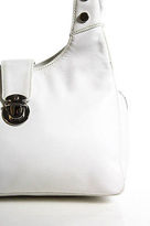 Thumbnail for your product : Perlina White Leather Double Handle Zip Top Shoulder Handbag