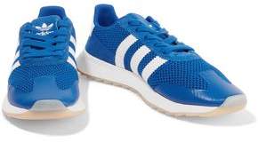 adidas Suede-Paneled Stretch-Knit Sneakers