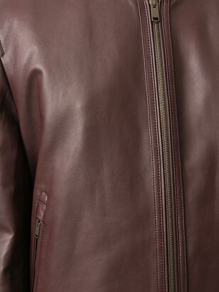 Gieves & Hawkes Leather Bomber Jacket