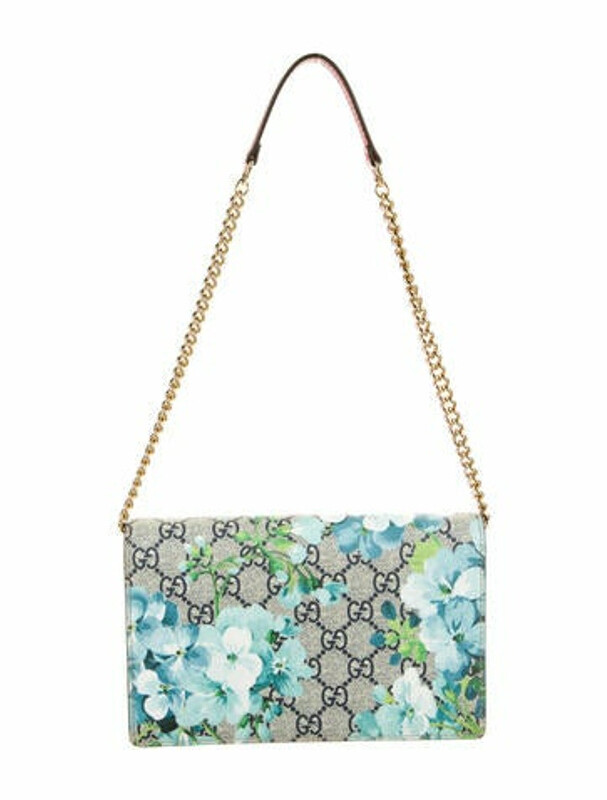 gucci gg blooms supreme chain wallet