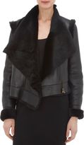 Thumbnail for your product : Lanvin Women's Shearling Motorcycle Jacket-Black