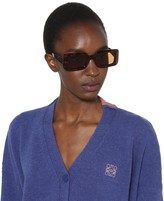 Thumbnail for your product : Loewe Rectangular acetate sunglasses