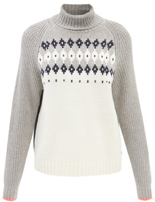 Bogner Fire & Ice Denali Raglan-sleeve Fair Isle Roll-neck Sweater - Grey Multi