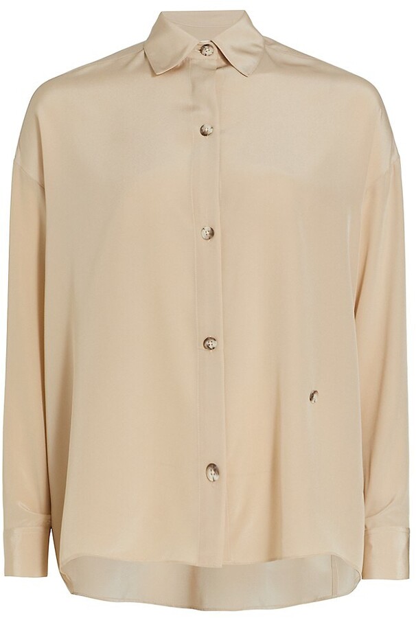 Satin Button Up Shirt | Shop the world's largest collection of 