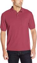 Thumbnail for your product : Haggar Men's Short Sleeve Minibox Knit Polo Bordeaux Small