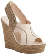 Thumbnail for your product : Boutique 9 light natural leather 'Ildred' platform wedge espadrilles