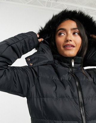 Brave Soul gambia padded jacket in black