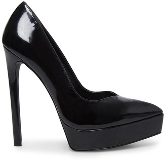 steve madden black patent leather flats