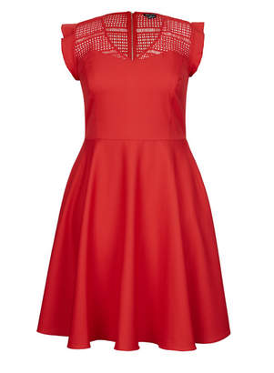 City Chic Red First Place Dress