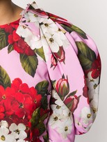 Thumbnail for your product : Dolce & Gabbana Rounded Shoulders Floral-Print Dress