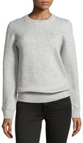 Thumbnail for your product : Michael Kors Long-Sleeve Cashmere-Blend Sweatshirt, Pearl Melange