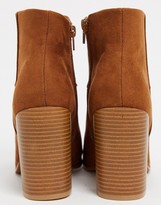 Thumbnail for your product : ASOS DESIGN Recite heeled ankle boots in tan