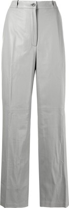 LOULOU STUDIO Straight-Leg Leather Trousers