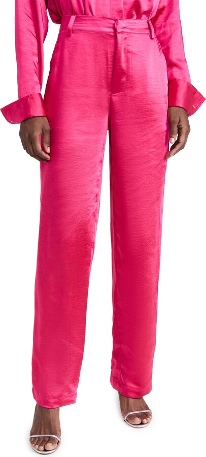 Good American Washed Satin Pants