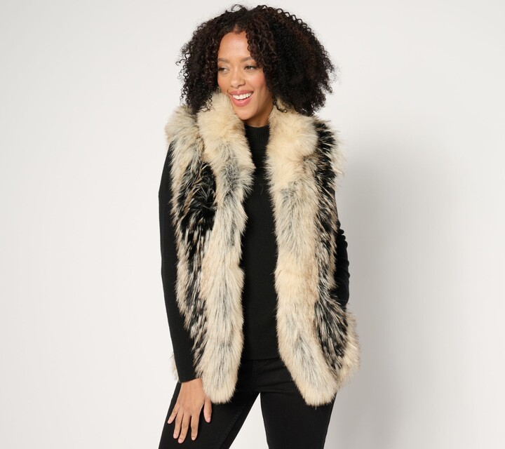 Donna Salyer's Fabulous-Furs As Is Donna Salyers Fabulous Furs Luxe Faux Fur Vest