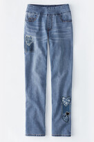 Thumbnail for your product : Coldwater Creek Artful Hearts Pull-On Jeans