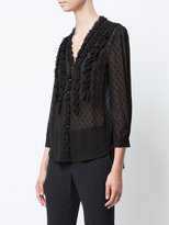 Thumbnail for your product : Veronica Beard ruffled V-neck blouse