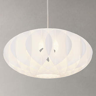 John Lewis & Partners House by Nate Easy-to-Fit Ceiling Shade, White