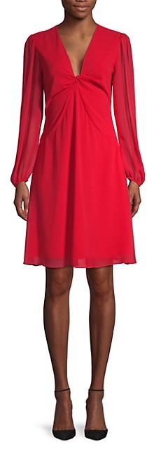 dvf front twist dress