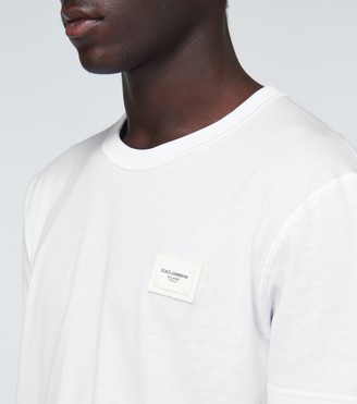 Dolce & Gabbana Cotton T-shirt with logo plaque