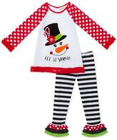 Thumbnail for your product : Rare Editions Toddler Girls 2-Pc. Snowman Tunic & Leggings Set