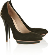 Thumbnail for your product : McQ Studded suede pumps