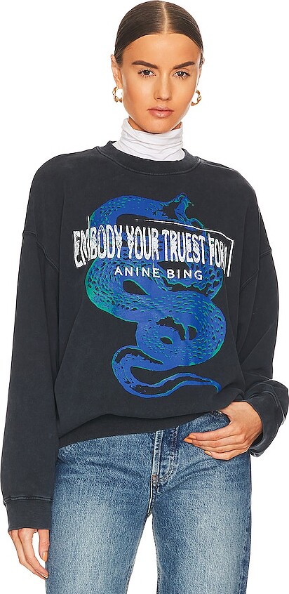 anine bing outlaws sweatshirt
