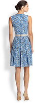 Thumbnail for your product : Akris Pleated Chefchaouen-Print Dress