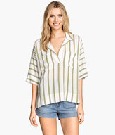 Thumbnail for your product : H&M Wide-cut Blouse - Yellow - Ladies
