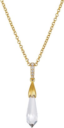 LeVian 14K Honey Gold™, Nude Diamonds™ & Crystal Drop Pendant Necklace